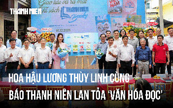 Hoa hậu Lương Thùy Linh cùng Báo Thanh Niên lan tỏa ‘Văn hóa đọc’ 