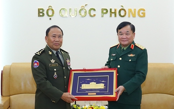 Thượng tướng Hoàng Xuân Chiến tiếp đại tướng quân đội Campuchia