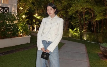 Không thể rời mắt với các bản phối từ quần jeans và áo tweed