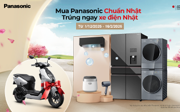 Ưu đãi Tết 2026 'Mua Panasonic chuẩn Nhật - Trúng ngay xe điện Nhật'