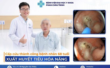 Cứu sống nam bệnh nhân 68 tuổi bị xuất huyết tiêu hóa nặng