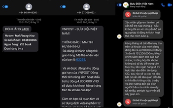 Cảnh báo tin nhắn giả mạo bưu điện