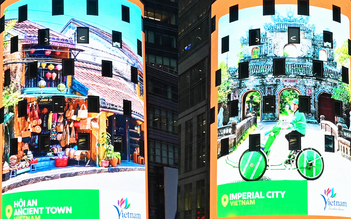 Xích lô, phố cổ, bánh xèo… Việt Nam xuất hiện ở Mỹ trên Quảng trường Thời Đại