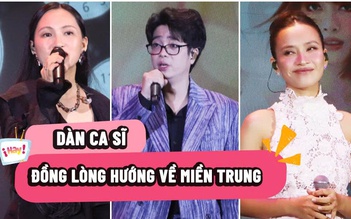 Bùi Anh Tuấn cùng 2 chị đẹp đồng lòng hướng về miền Trung