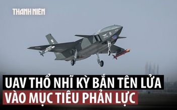 UAV đầu tiên trên thế giới bắn tên lửa đối không hạ mục tiêu bay phản lực