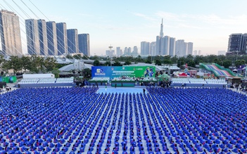 60.000 học sinh đồng diễn võ nhạc Vovinam lập ‘kỷ lục kép’ Việt Nam và thế giới