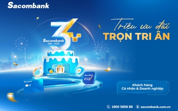 Tràn ngập ưu đãi xuyên suốt tháng 12 mừng sinh nhật Sacombank