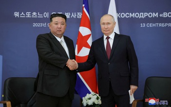 Ông Kim Jong-un viết gì trong thiệp mừng năm mới gửi ông Putin?