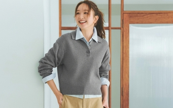 Áo polo tay dài giúp nàng ghi điểm sành điệu