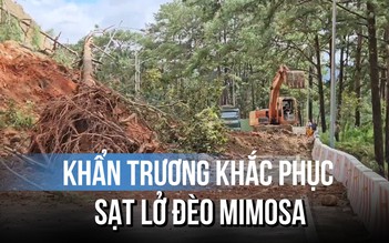Nỗ lực khắc phục xong sạt lở đèo Mimosa trong ngày 4.12