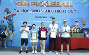 Những pha bóng đẹp tại giải pickleball 'Vì học sinh nghèo hiếu học'