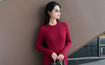 Váy len ôm body tôn dáng mà vẫn ấm áp cho thời điểm giao mùa