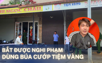 Nghi phạm dùng búa cướp tiệm vàng bị bắt khi mang vàng đi bán