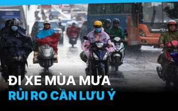 5 rủi ro cần lưu ý khi đi xe máy dưới trời mưa