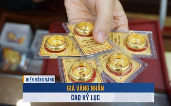 Biến động vàng ngày 12.3: Giá vàng nhẫn cao kỷ lục, đắt hơn vàng miếng nửa triệu đồng