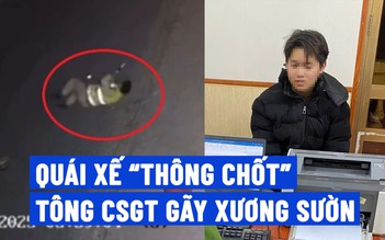 Quái xế 'thông chốt' nồng độ cồn, tông trọng thương đại úy CSGT