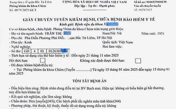 'Ngã ngửa' với giấy chuyển tuyến bảo hiểm y tế