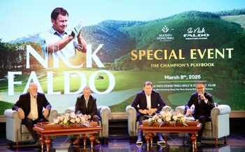 Huyền thoại Nick Faldo nói lời đặc biệt, giúp golfer trẻ Việt Nam mơ về PGA Tour