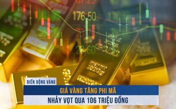 Biến động vàng 11.4: Giá vàng tăng phi mã, nhảy vọt qua 106 triệu đồng