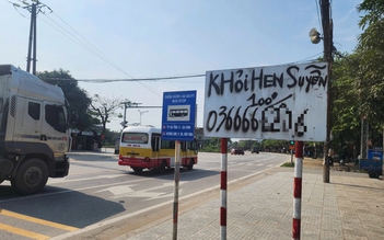 Truy tìm người xóa biển chỉ dẫn giao thông, xịt sơn quảng cáo chữa hen suyễn