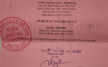 Vụ Vườn quốc gia U Minh Hạ tự in vé câu cá: Thành lập tổ kiểm tra