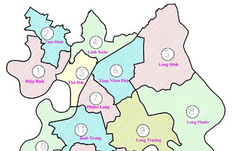 TP.Thủ Đức dự kiến tách thành 12 phường, nhiều phường đặt tên mới