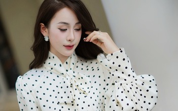 Họa tiết chấm bi vẽ nên nét duyên dáng cho phái đẹp