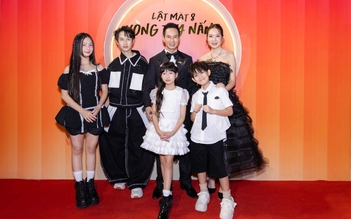 Lý Hải - Minh Hà cùng 4 con nổi bật trên thảm đỏ 'Lật mặt 8'