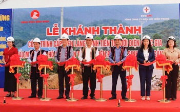 Bình Định: Khánh thành dự án cấp điện làng Canh Tiến