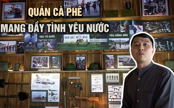 Hưởng ứng đại lễ 30.4, chàng trai mang cả bảo tàng thu nhỏ vào quán cà phê