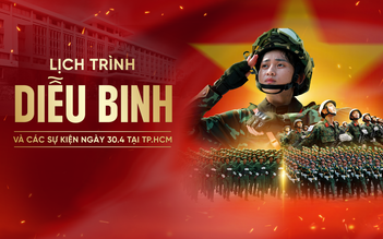 Lịch trình lễ 30.4 ở TP.HCM: Diễu binh, diễu hành kỵ binh, bắn pháo hoa, 3D Mapping