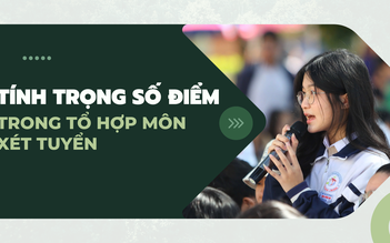 Cách tính trọng số điểm trong tổ hợp môn xét tuyển ĐH