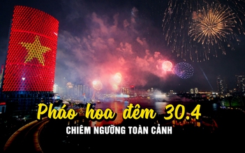 Chiêm ngưỡng màn pháo hoa mừng 50 năm đất nước thống nhất từ góc quay đặc biệt