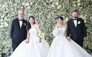 Hai chị em ruột cưới một ngày, cùng lấy chồng ngoại quốc