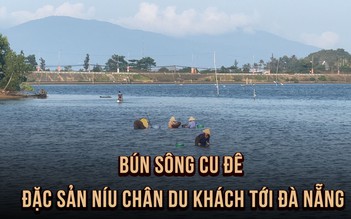 Về Đà Nẵng xem đánh bắt bún sông Cu Đê làm món ăn siêu lạ