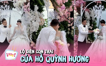 Hồ Quỳnh Hương lần đầu công khai con trai trong đám cưới
