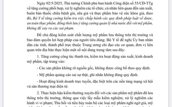 Thanh, kiểm tra trên cả nước về sản xuất, kinh doanh mỹ phẩm