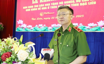 Bộ Công an bàn giao 700 căn nhà cho hộ nghèo ở Bạc Liêu
