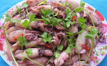 Món ngon Quảng Ngãi: Mực xào Mỹ Á