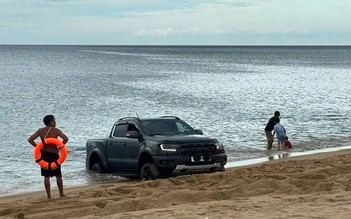 Lái ô tô xuống biển 'thể hiện', nhiều tài xế bị phạt nặng
