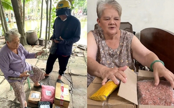 Bà cụ 80 tuổi mê mua hàng online để chia cho con cháu