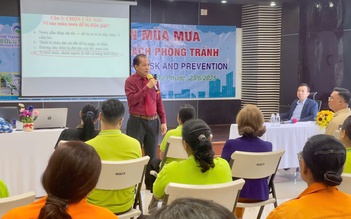 VWS tổ chức tập huấn an toàn mùa mưa cho người lao động