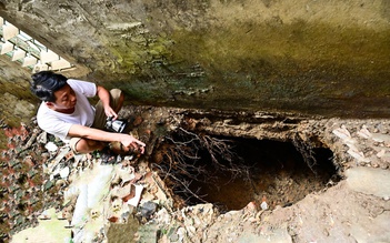 Tuyên Quang phát hiện hố sụt lún bất thường ngay sát nhà dân