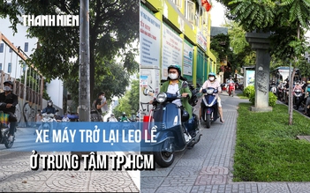6 tháng từ Nghị định 168: Xe máy trở lại leo lề ở trung tâm TP.HCM