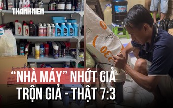 Bên trong 'nhà máy' sản xuất hàng trăm ngàn chai nhớt giả giữa TP.HCM