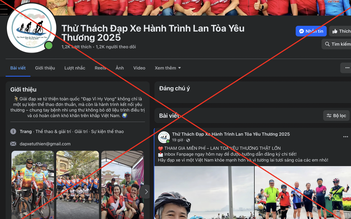 Lừa đảo thử thách đạp xe gây quỹ trên Facebook: Mạo danh, yêu cầu tải app