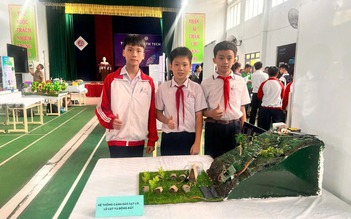 Học sinh chế tạo thiết bị cảnh báo thiên tai