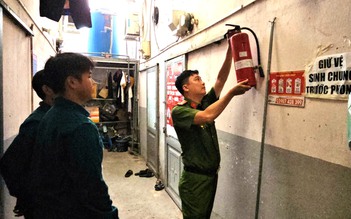 Kiểm tra phòng cháy, chữa cháy nhà trọ, chung cư 25 tầng ở phường Phú Thuận