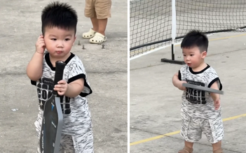 Gia đình Quang Hải chơi pickleball cực vui: Nhân vật này khiến dân mạng 'tan chảy'
