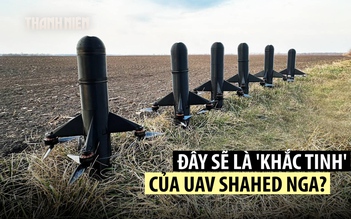 Ukraine khoe tên lửa - UAV kỳ dị là 'thợ săn Shahed' Nga